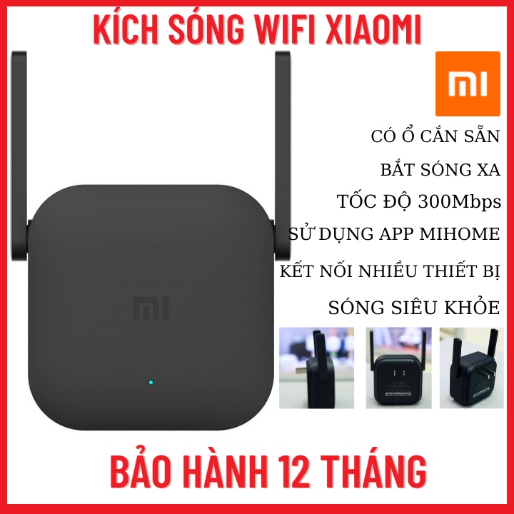 Kích Sóng Wifi Xiaomi-2 Ăng Ten-Tốc Độ 300Mps-Bắt Sóng Siêu Xa-Phát Xuyên Tường-Băng Tần Rộng