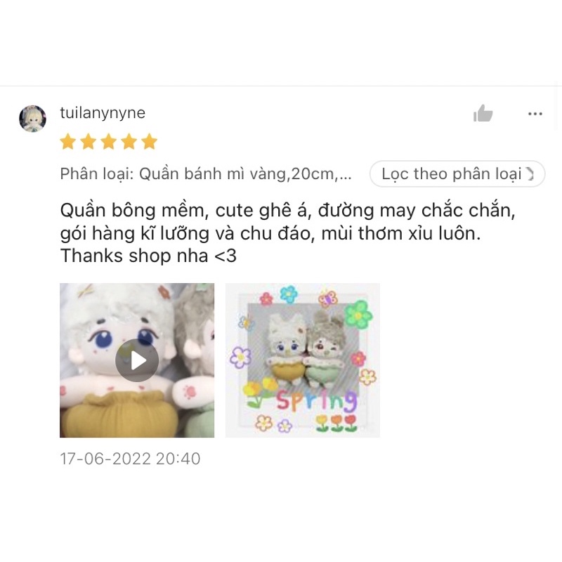 Outfit doll. Quần bánh mì cho gấu bông.