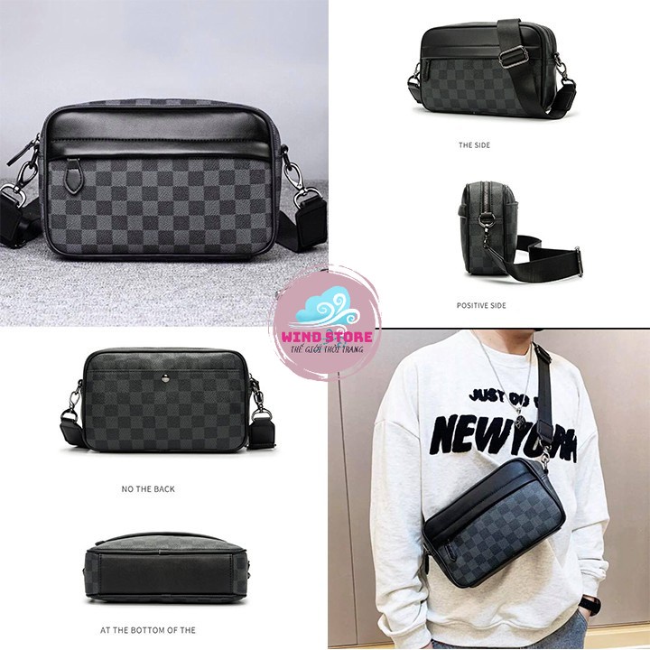 Túi Đeo Chéo Nam Nữ Unisex In Caro Thời Trang Hot Trend 2022 Wind Store