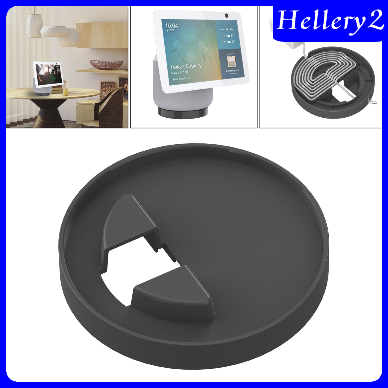 [HELLERY2]Compact Holder Stand Bracket for Echo Show 10 Smart Speaker