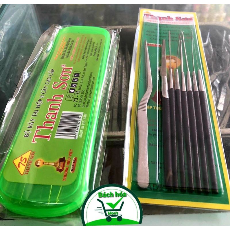 Combo 10 bộ ráy tai thanh sơn 8 món Cao Cấp