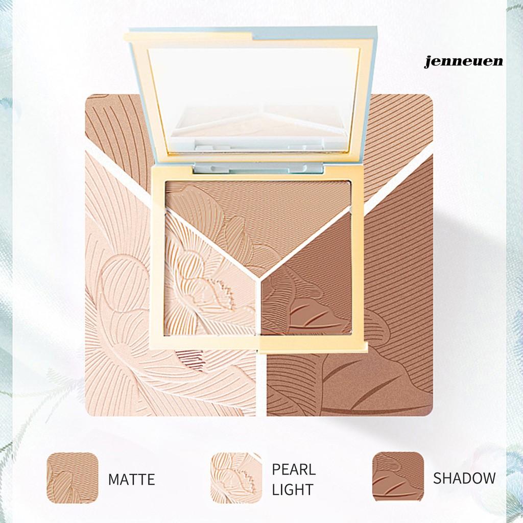 [Hàng mới về] Bảng Phấn Tạo Khối 3 Màu Chống Thấm Nước Lâu Trôi | BigBuy360 - bigbuy360.vn