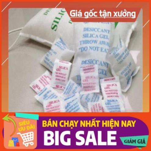 [NEW] Hạt Hút Ẩm Silicagel 2g Bịch 200g (100 Gói) sử dụng trong thực phẩm, quần áo, giày dép, khửi mùi hôi