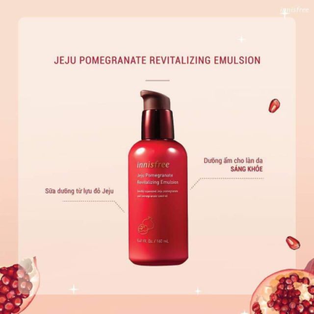 SÉT DƯỠNG TRẺ HÓA SÁNG DA INNISFREE LỰU ĐỎ