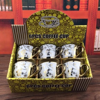 Set 6 cốc uống cafe/trà