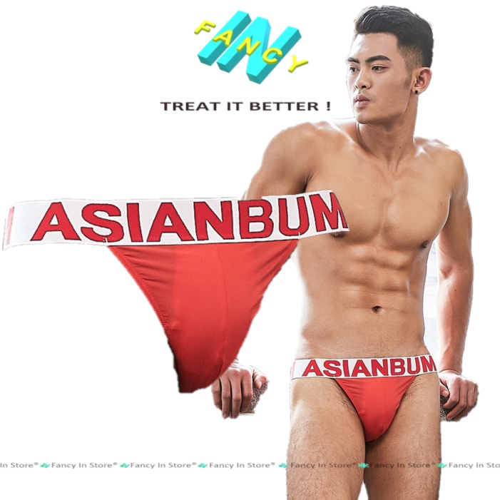 Lọt Khe Nam ASIANBUM Cao Cấp Gợi Cảm, Quần Lót Nam Thun Lạnh Sexy Fancy In - th008
