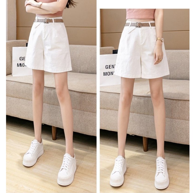 Quần Short Thời Trang Hàn Quốc Cá Tính 165426 Quần Short Lưng Cao Ống Rộng Kiểu Dáng Đơn Giản Hợp Thời Trang