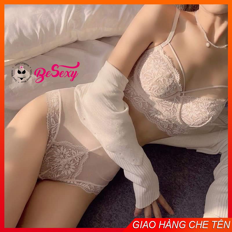 Bộ Lót Ren Mềm Có Gọng Không Đệm Cực Sang Chảnh | BigBuy360 - bigbuy360.vn