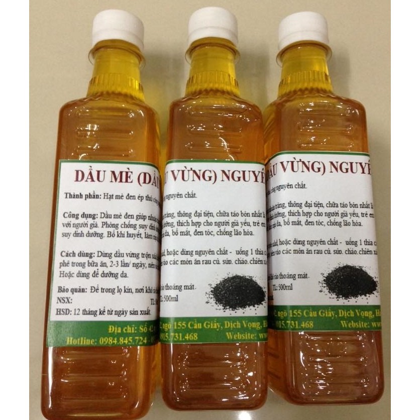 Dầu vừng nguyên chất 500ml