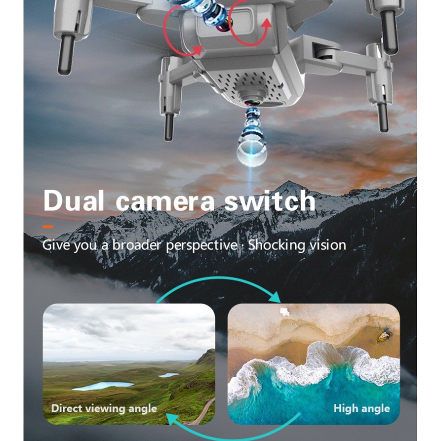 Flycam Q12 - Máy Bay Camera Giá Rẻ - Điều Khiển Từ Xa - Kết Nối Với Điện Thoại - Loại 2 Camera - Quay Phim - Chụp Ảnh | BigBuy360 - bigbuy360.vn