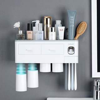 Kệ Nhả Kem Đánh Răng Tự Động , Kệ Để Đồ Nhà Tắm