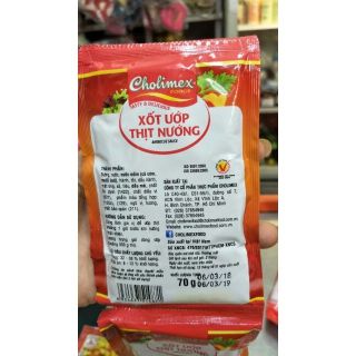 SỐT ƯỚP THỊT NƯỚNG CHOLIMEX GÓI 70G