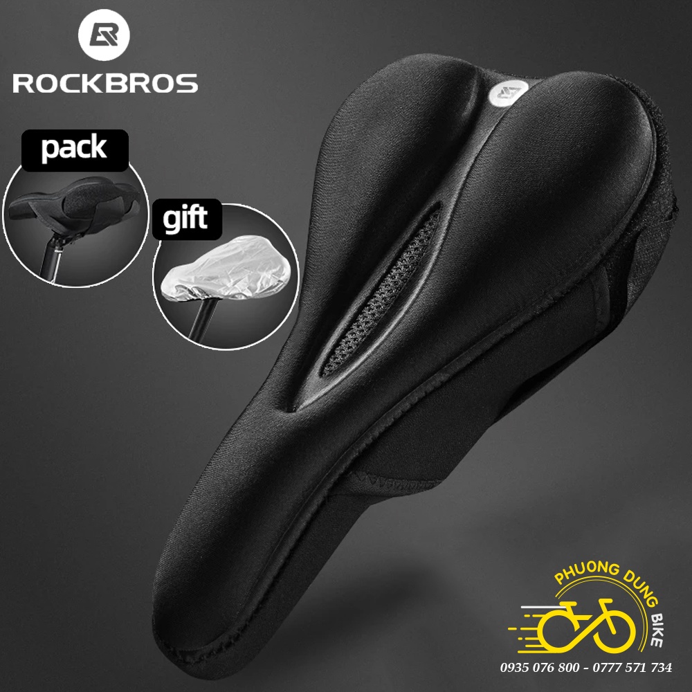 Nệm bọc yên xe đạp Silicon siêu mềm ROCKBROS