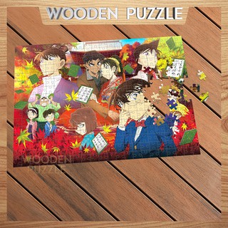 [MADE IN VIET NAM] Tranh xếp hình gỗ conan anime 300 - 500 mảnh ghép, bộ ghép hình, bộ xếp hình, đồ chơi lắp ghép WP121