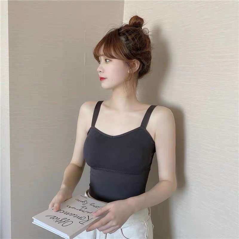 Bra cotton tăm hai dây bản to 828