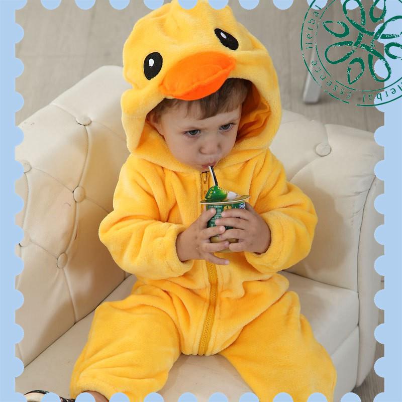 Bộ đồ áo liền quần hóa trang chú vịt dành cho bé trai dịp lễ Halloween