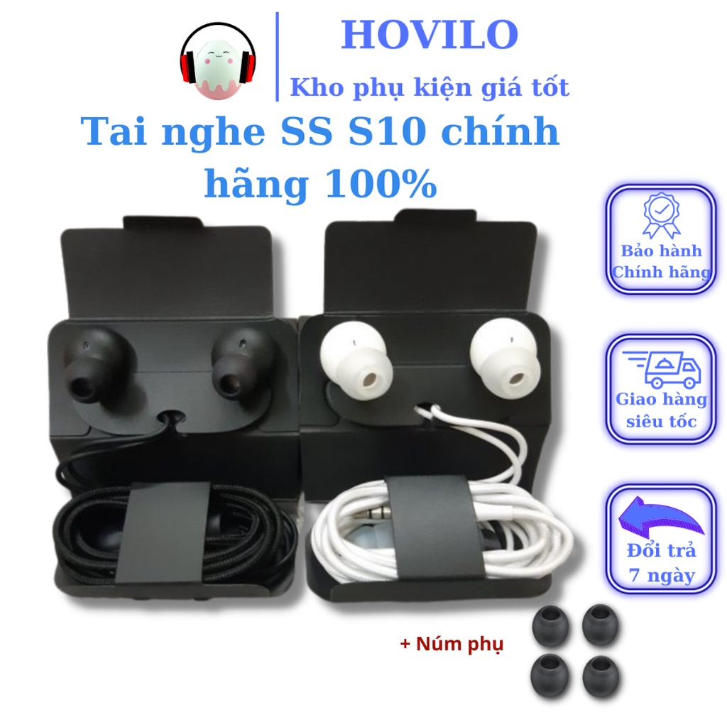 Tai nghe SAMSUNG AKG S10 chính hãng Tai nghe có dây nhét tai gaming có mic tăng giảm âm lượng chống ồn chủ động HOVILO
