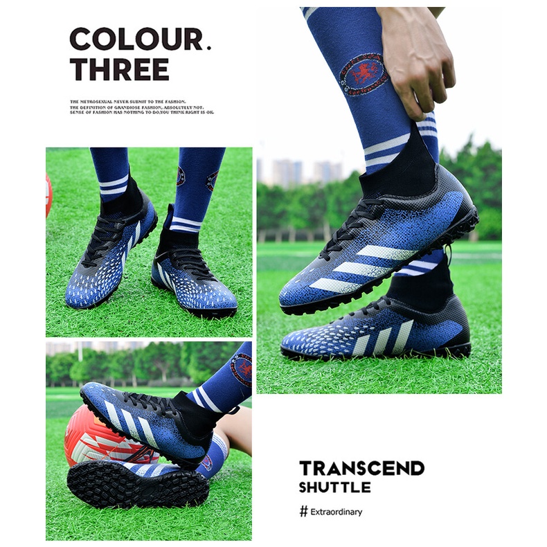 TF Giày bóng đá High Top Breaking Nails Các môn thể thao ngoài trời chuyên nghiệp Đào tạo thanh thiếu niên Kích thước người lớn: 35-45