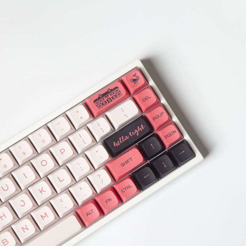 Fledgling Keycap XDA Profile Flamingo 137 phím  PBT DYE SUB bàn phím cơ Keycaps