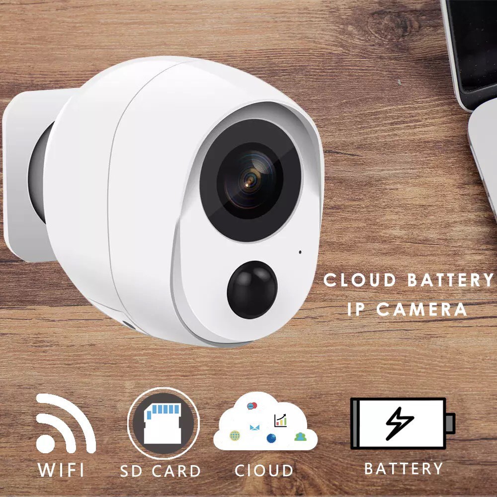 Camera Ip icsee ngoài trời tích hợp pin dự phòng