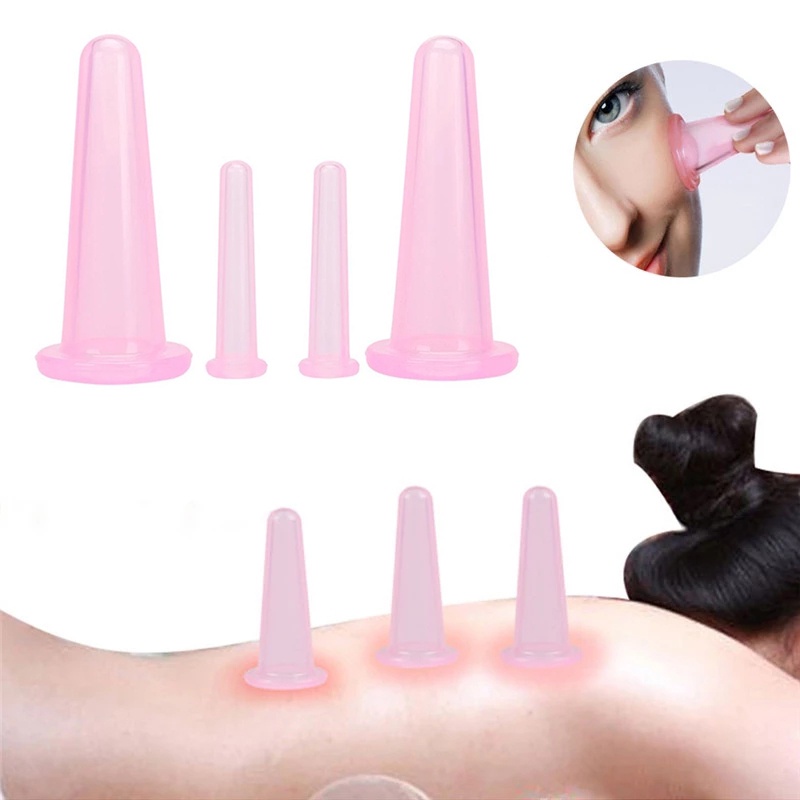 Set 2 Cốc Giác Hơi Mini Bằng Silicone Chất Lượng Cao