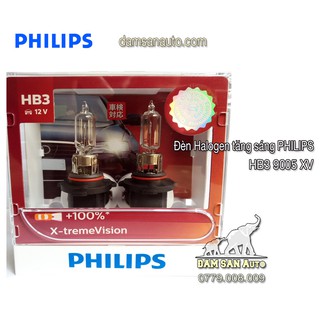 Đèn ô tô philips halogen hb3 9005 xv s2 + 100% tăng sáng