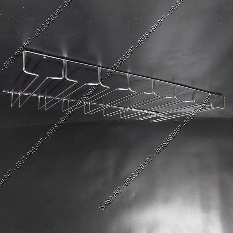 Treo ly quầy bar - Giá treo ly rượu vang - Giá để chai rượu vang Inox 304