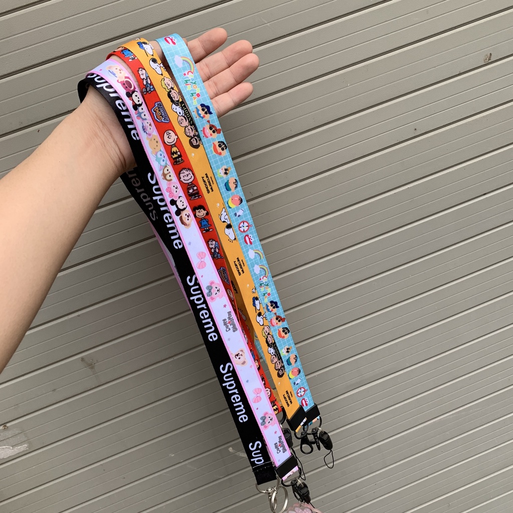 Dây Đeo Thẻ , Điện Thoại STRAP bản to, Dây dài, Nhiều Màu Cute , Lựa Chọn Ngẫu Nhiên - Sencase