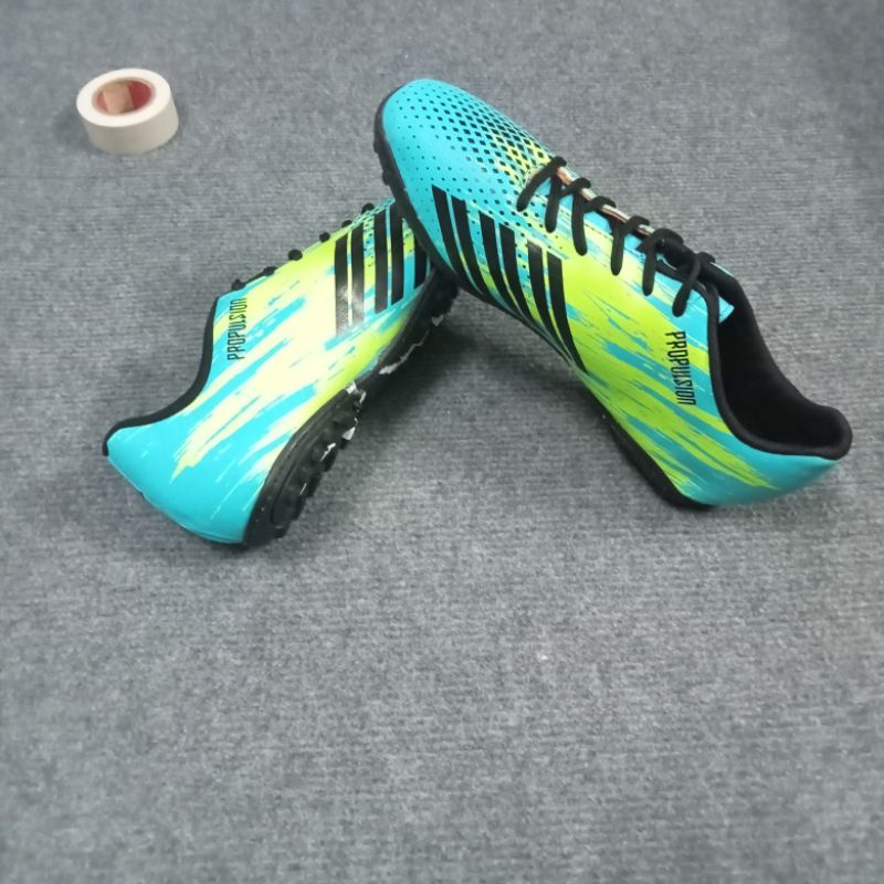 Giày bóng đá 3 sọc Predator đã khâu đế Xanh ngọc