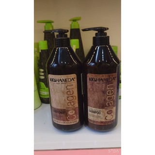 Cặp dầu gội xả Top Haneda Collagen phục hồi siêu mượt tóc 800ml*2