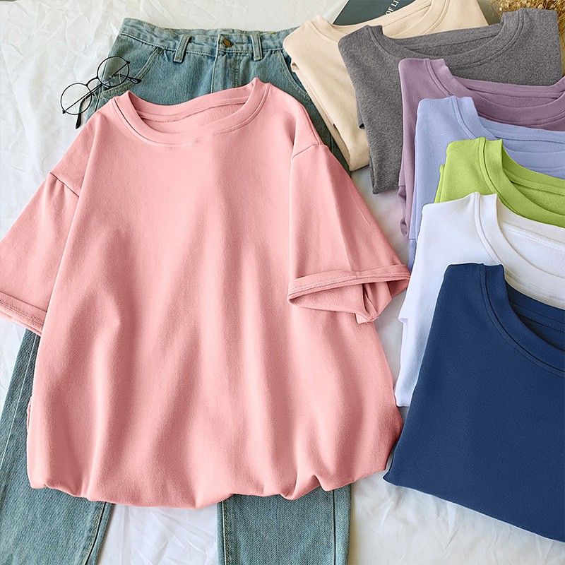 🌺Áo phông thun tay lỡ form rộng Unisex 40-70kg🌺(chọn mẫu ngẫu nhiên) | BigBuy360 - bigbuy360.vn