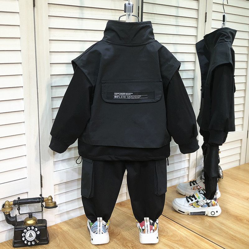 Bộ Đồ Thể Thao Thiết Kế Mới Năng Động Thời Trang Mùa Xuân Thu Dành Cho Bé Trai