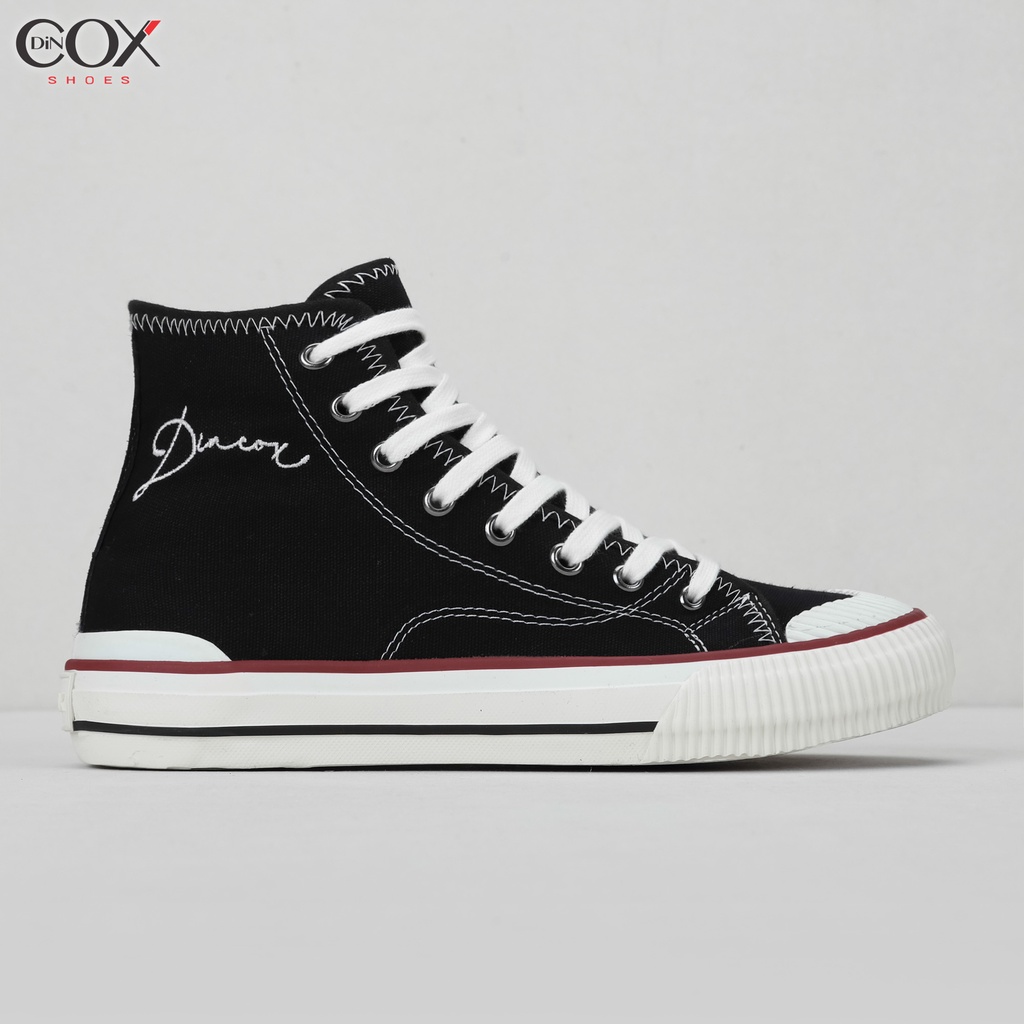Giày Sneaker Vải Unisex DINCOX D21 Phong Cách Ấn Tượng Hi Black