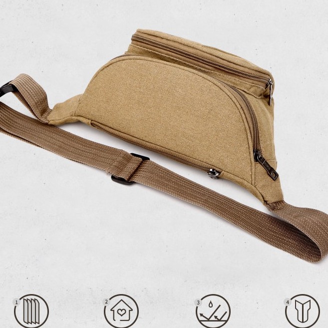 Túi đeo nam🎁FREESHIP🎁giảm 30k nhập [TUIVINAM]  túi đeo hông sport vàng | BigBuy360 - bigbuy360.vn