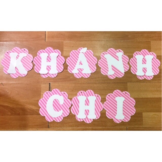 Dây chữ sinh nhật cho bé