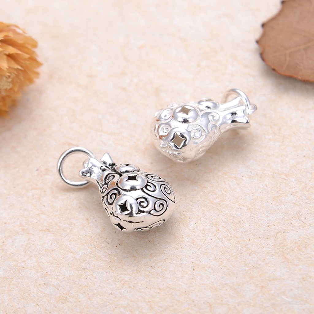Charm bạc túi tài lộc treo - NQ Jewelry
