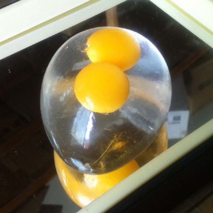Đồ chơi hình quả trứng 2 lòng bóp xả stress gudetama squishy