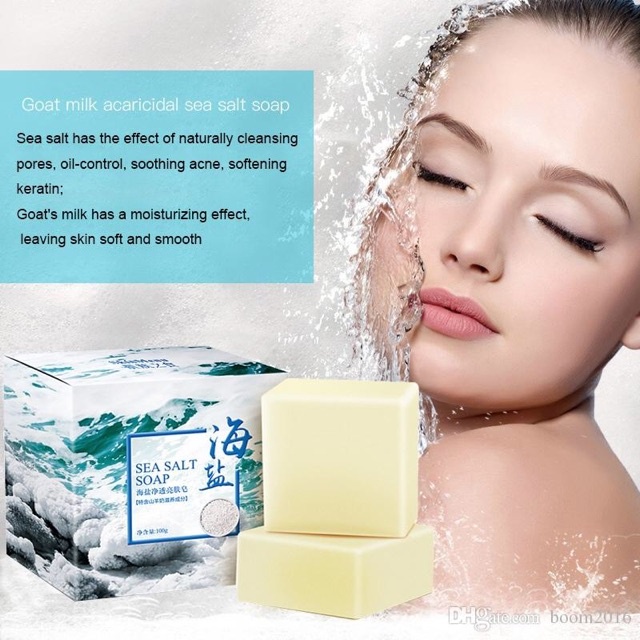 Xà phòng rửa mặt se khít LCLGIADUNGTONGKHO1Xà phòng muối biển  dưỡng ẩm hỗ trợ giảm mụn trứng cá làm sạch lỗ chân lông