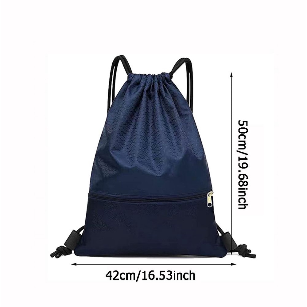 NIUYOU [Ready Stock] Waterproof Oxford Bag Foldable Drawstring Backpack