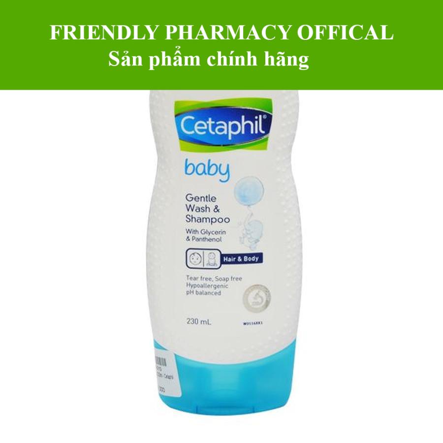 Sữa tắm gội cho bé Cetaphil Baby Gentle Wash &amp; Shampoo 230 ml