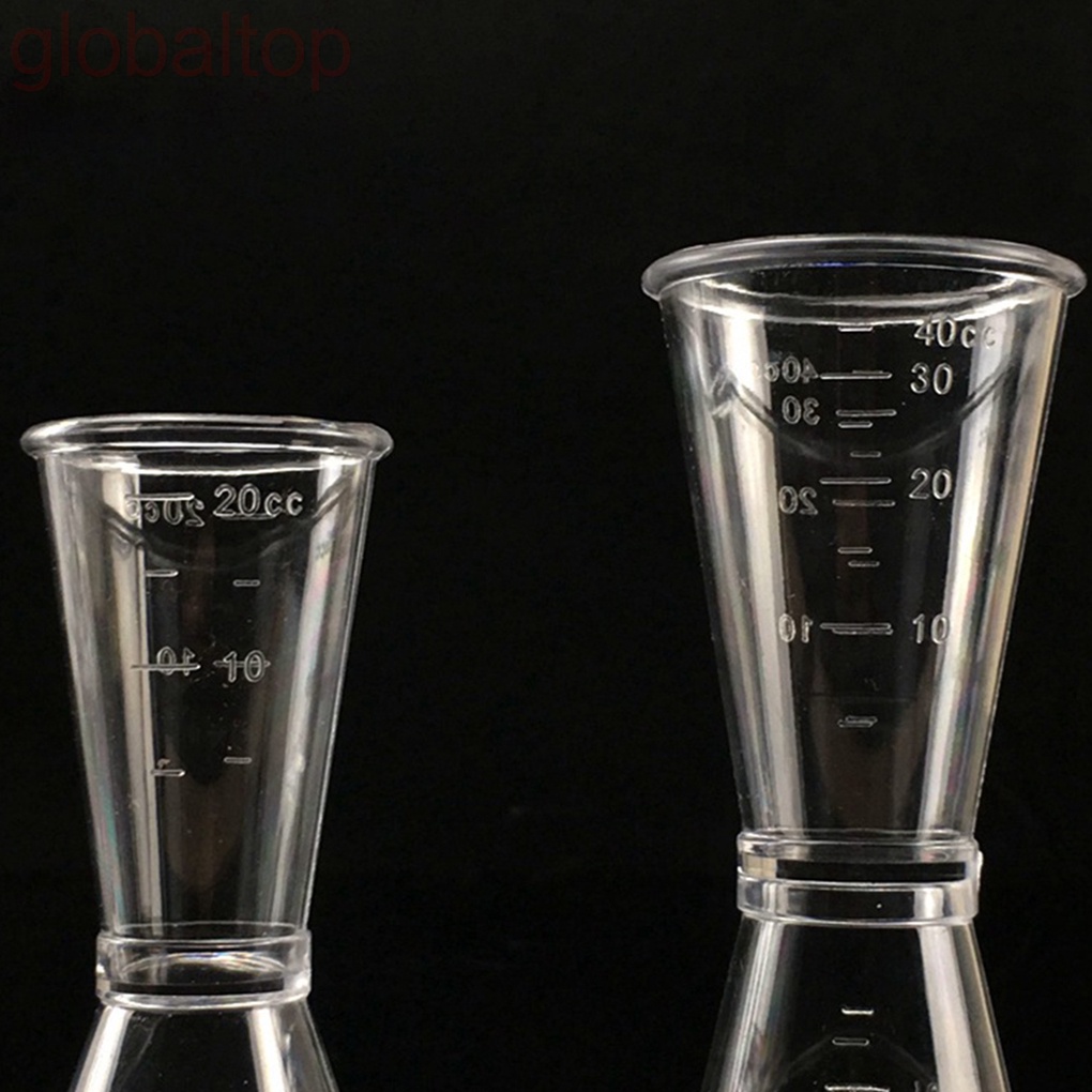 Cốc đo lường bằng nhựa trong suốt tiện lợi cho gia đình/ quán bar