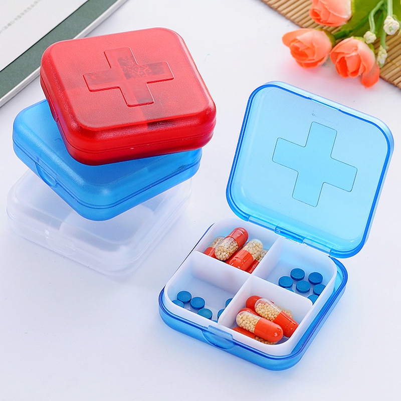Hộp Đựng Thuốc Mini Chia Ngăn Tiện Lợi