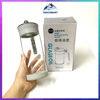 Bình đựng dầu ăn, nước mắm, gia vị thủy tinh 650 ml