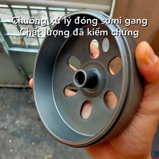 Chuông nồi côn sau honda đóng sơ mi gang đã cân bằng động lực chống rung ga đầu cho xe ga airblade, lead,vairo,pcx,sh