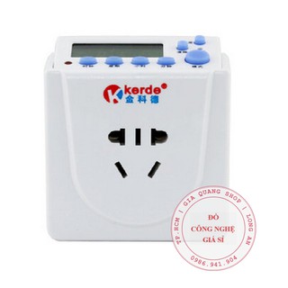 Ổ cắm hẹn giờ điện tử 24-7 chịu được tải 2200W