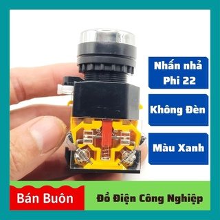 Nút nhấn nhả phi 22, nút nhấn không đèn