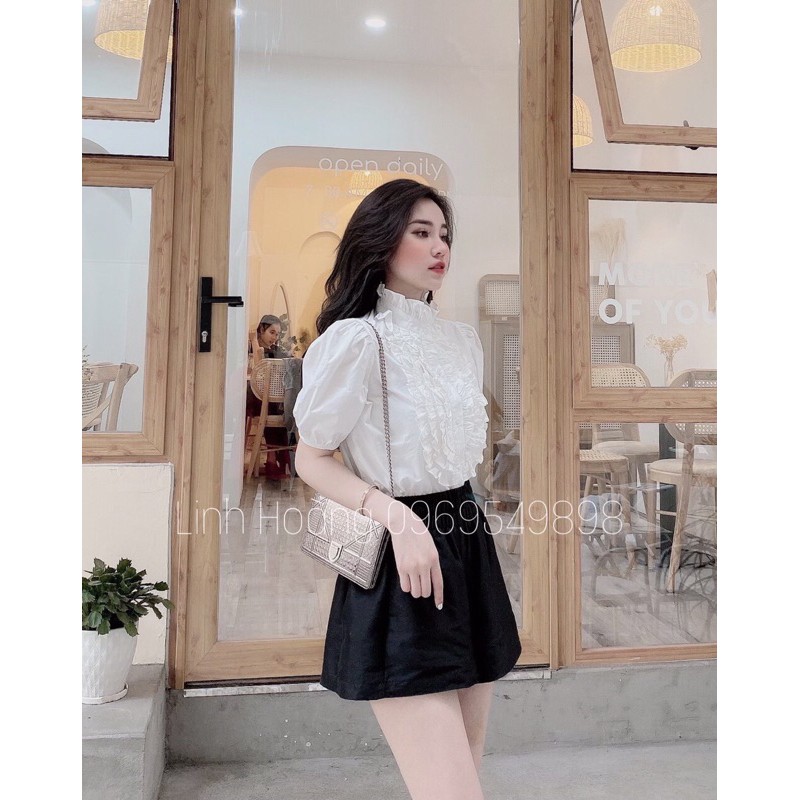 Áo sơ mi nhiều tầng bèo TT12