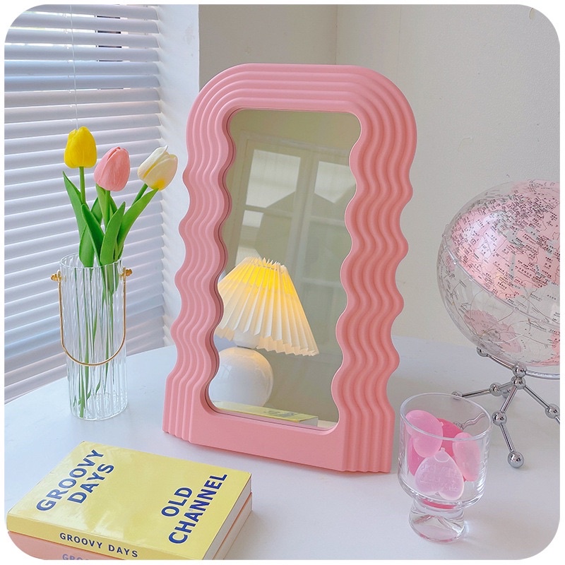 GƯƠNG GỢN SÓNG MINI ĐỂ BÀN 🎀