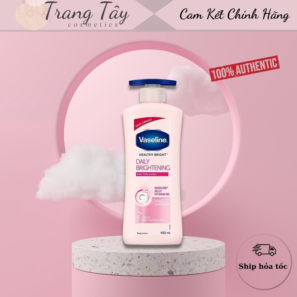 Sữa dưỡng thể Vaseline Body Lotion hàng Mỹ 725ml (nắp trắng và và nắp xanh)