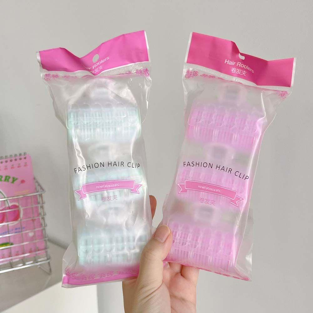 Set 3 Lô Uốn Tóc Tự Dính Bằng Nhựa Tiện Dụng